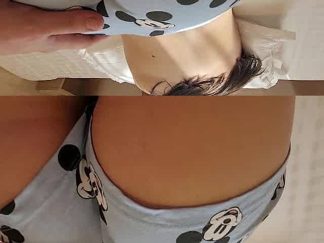 Stepsister in Fascinating Pajama teasing My Penis and lets Me Bang Her Taut Aperture