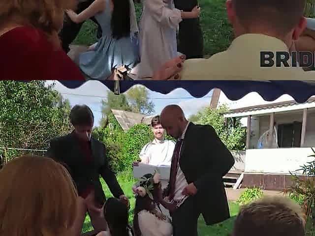 BRIDE4K. Foursome sex as a Wedding Tradition