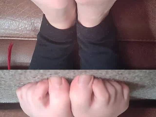 ASMR- baby oil foot massage (whispers + giggles)