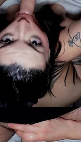 Tattooed Girlfriend Shared with Best Friend! Threesome Knock Knock Club