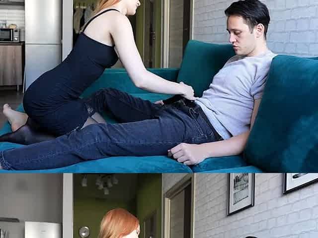 Alina pays for the apartment with her young body without