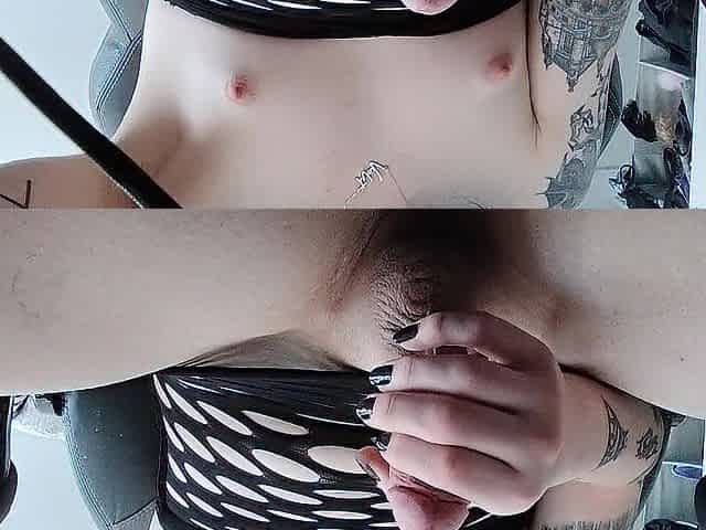 caught u staring below my desk so i decided to cum for u