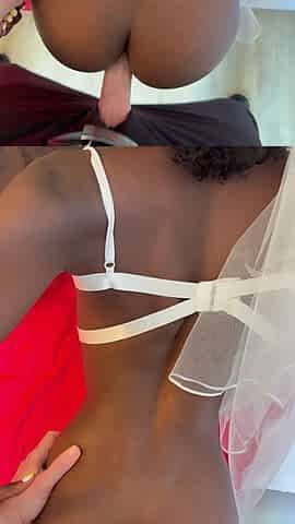 First Night with a Petite Ebony Wife