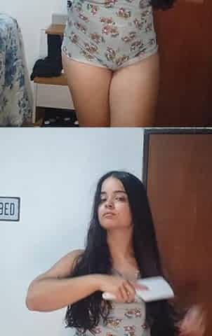 Debora Mendes in Her Pajamas to Spend New Year's Eve