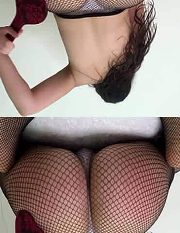 Vibrators in my pussy and ass, spanking my big ass till