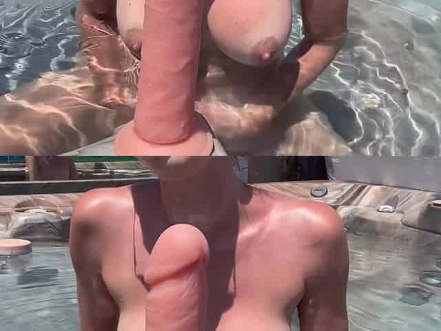 Italian Big Tits Milf Showing her juicy boobs bouncing