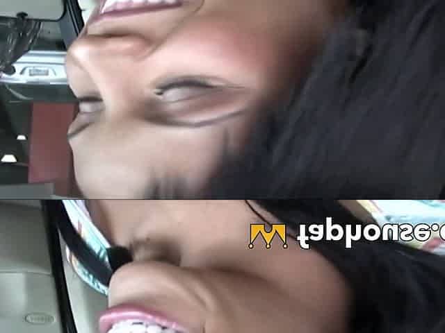 Busty Latina's facial dream come true with a meaty explosion of cum!