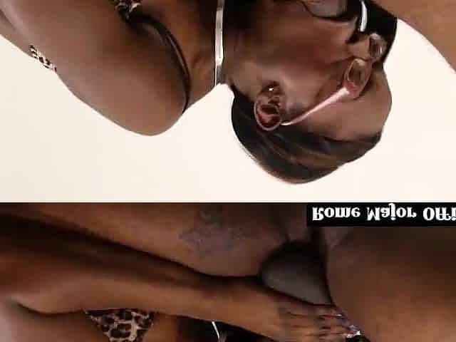 Black Bella Gags On Rome's BBC In Steamy Sloppy Hookup!