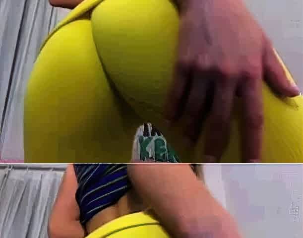 Hot Spanish Blonde Cameltoe Close-Up - Part 2