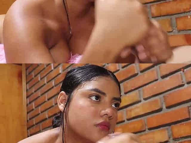 caught Indian stepsis masturbating and helped bitch with my cock