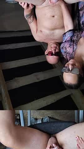 Mutual masturbation with breasty floozy stepsister