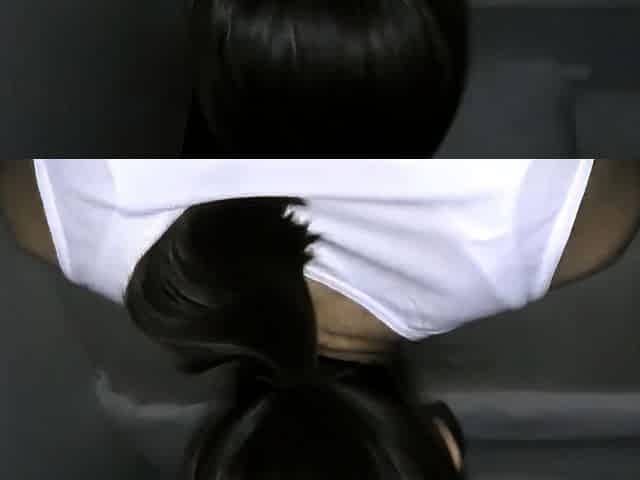 Amateur asian plays with hairy pussy