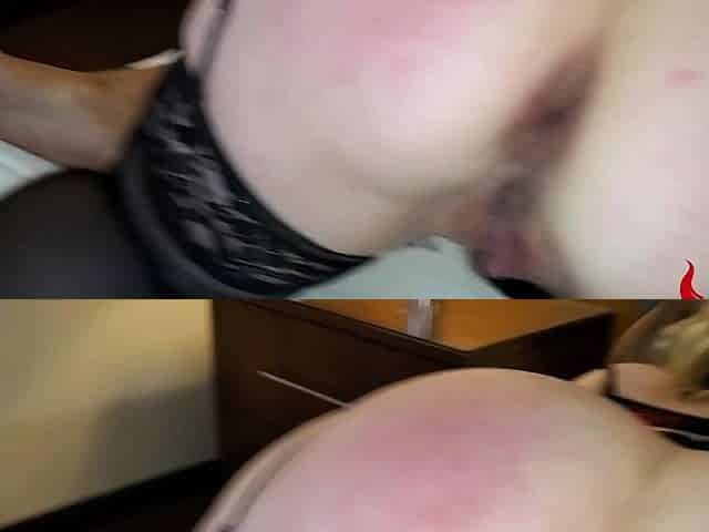 Interracial blowjob fuck jerk and facial at gloryhole