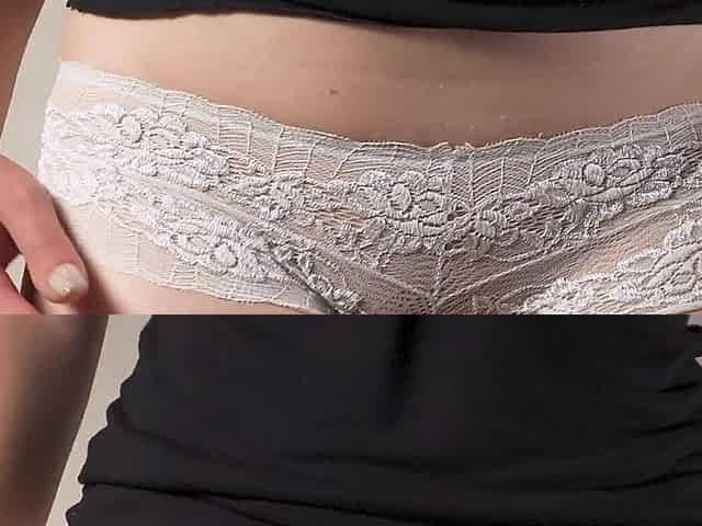 Thigh Gap Fetish Tease in Lace Panties