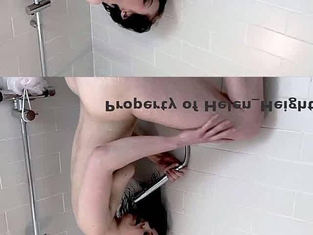 Amateur redhead masturbates then gives a blowjob