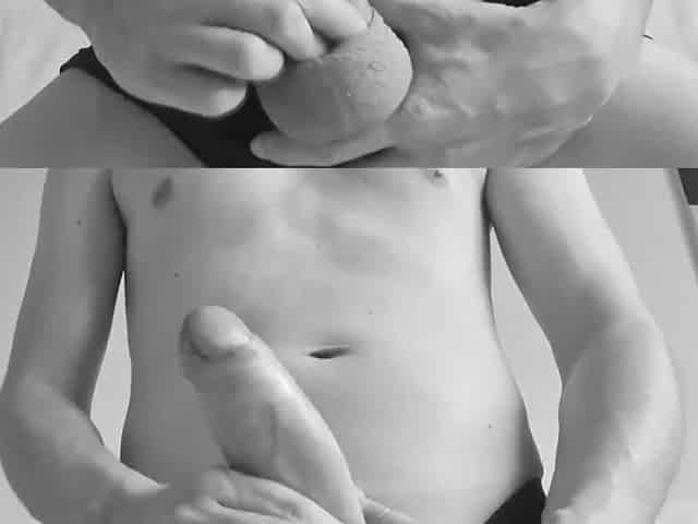 SLENDER HUNK WITH MASSIVE CHARMING LARGE JOCK STROKE SOLO