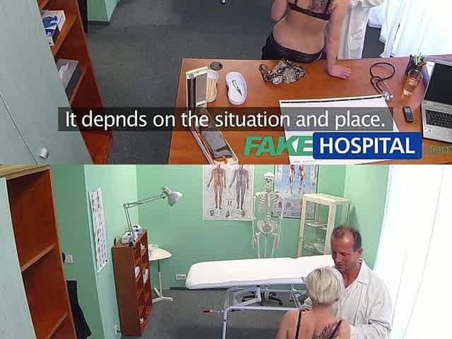 FakeHospital Blond tattoo playgirl banged hard by her doctor