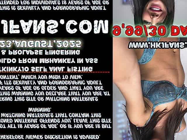 Hotkinkyjo self anal fisting, large vibrator from mrhankey in booty & prolapse fingering