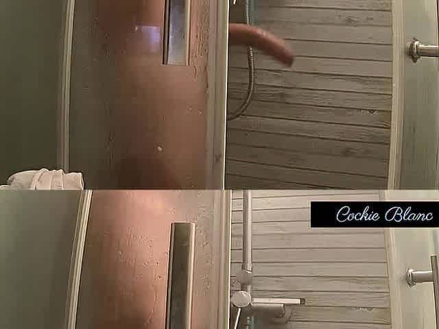 Large Schlong Masturbation in the Shower