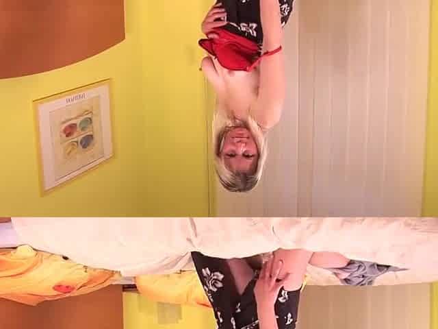 Blonde Housewife Patricia Gets Wet All Alone