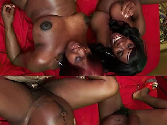 Preggo Fuckfest with Sexy Black Sweethearts sucking cock