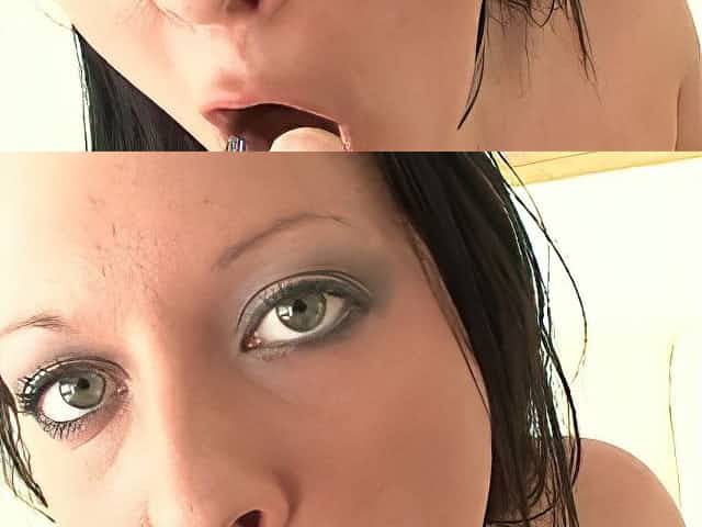 Roughly assfucked chubby chick with big boobs gets facial cum shot
