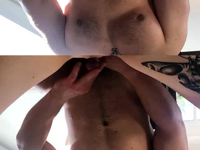 Amateur handjob POV clip that ends with a messy cumshot