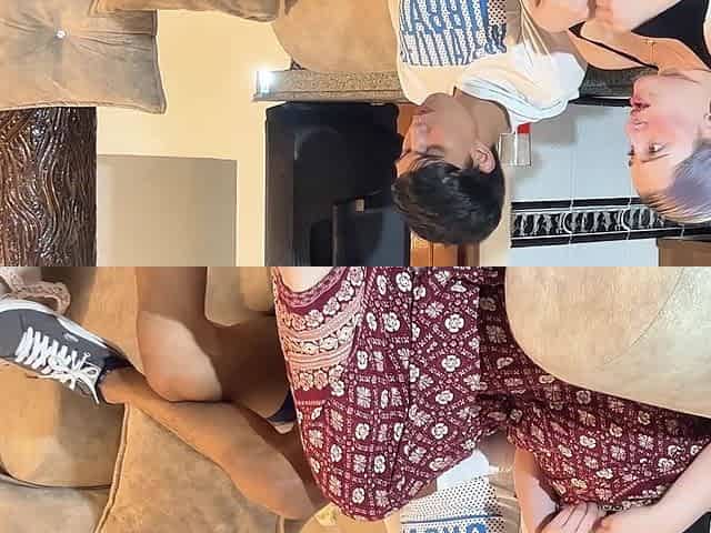 Indian guy fucks teen stepmom while home alone