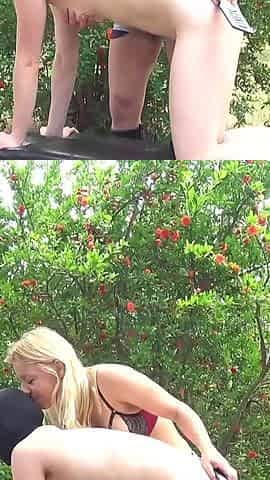 Masked Babe Getting Spanked by a Hot Blonde MILF
