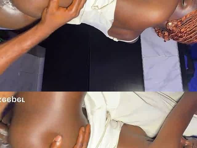 darksome skin street teen getting cunt crushed
