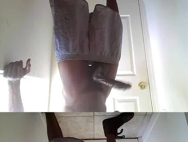 Training my large ebony rod to jump high...4 cumshots!