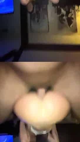 Big ass babe exposes her big boobs