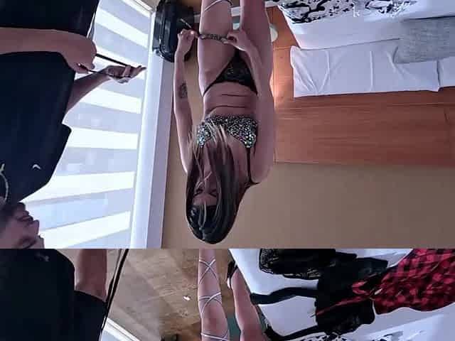 Photoshoot with Pamela Mendoza ends in an impromptu Double Penetration (double penetration)