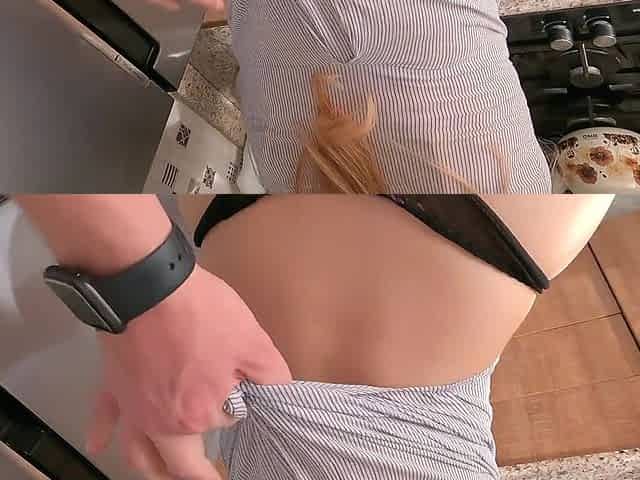 should I fuck stepmom in the kitchen - Russian Amateur