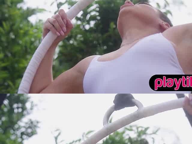 Big butt fleshy gymnast mommy strips naked