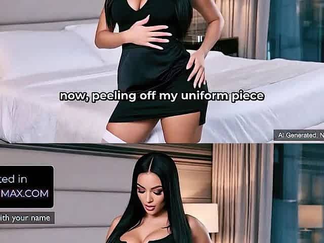 AI Gen Hot Lalin girl Maid Walks In On U Masturbating & Gives Smutty JOI Instructions - erotic audio