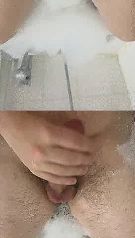 Fast cum in washroom