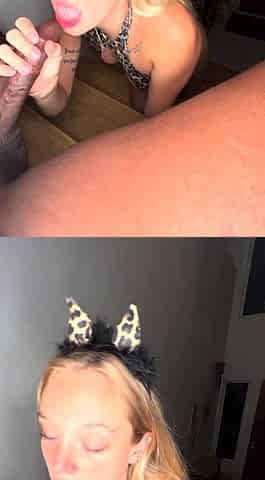 Booty blonde loves POV big cock