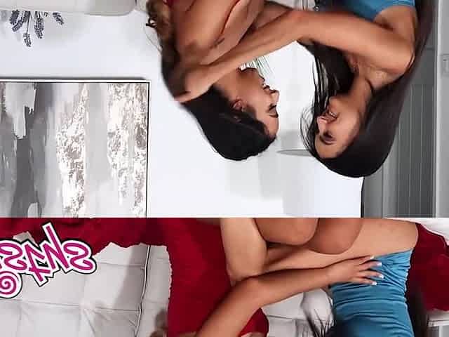Hottie Stepsisters Eliza Ibarra And Kiarra Freaked Out f Last Night's Party