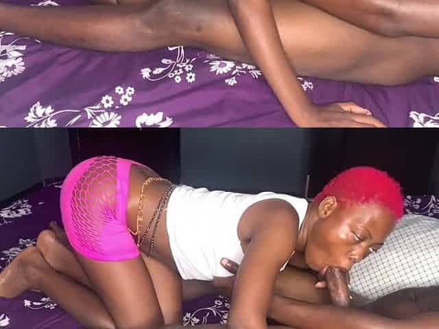 Glamorous lady screw by my large ebony jock, wanted me to cum on her booty