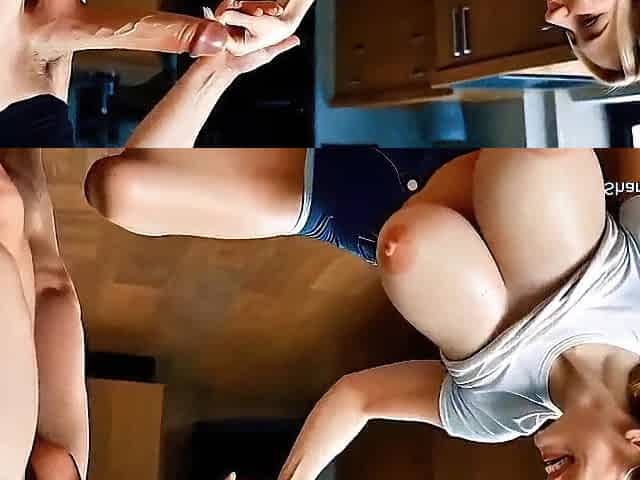 Large breasted mama wanted so much in the butt. We screw her with large jocks (AI)