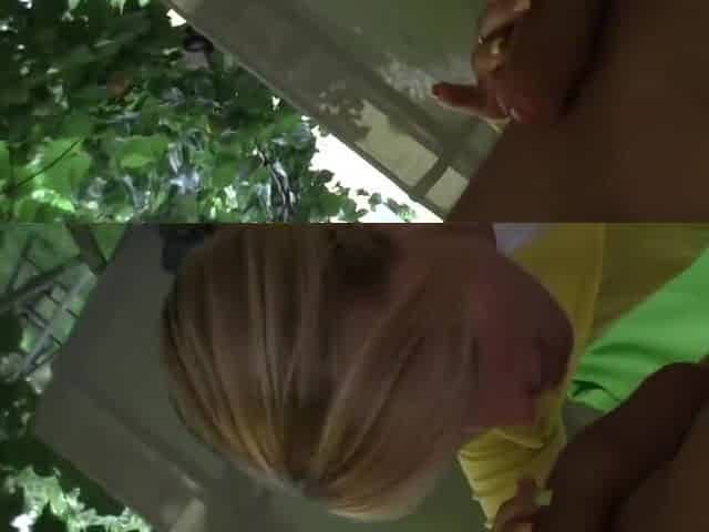 Young Slut Gets From Behind Fucked In A Garden With Marry Queen