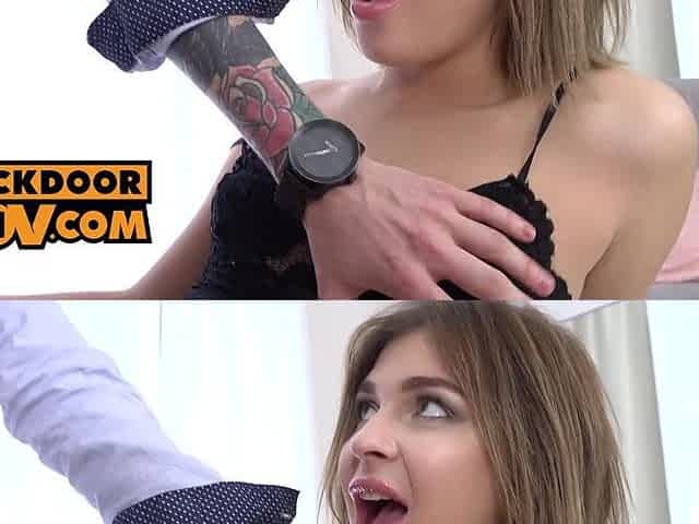 Tiny anal bitch Nicole Brix gets her vagina and butt filled with weenie