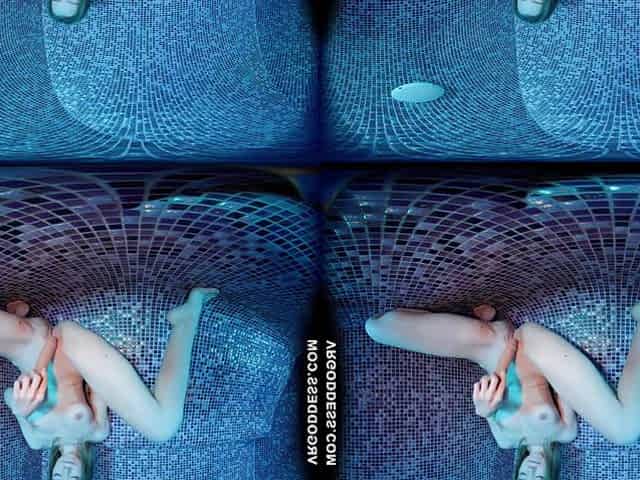 Kitty Kate Masturbating With A Dildo In The Hot Sauna