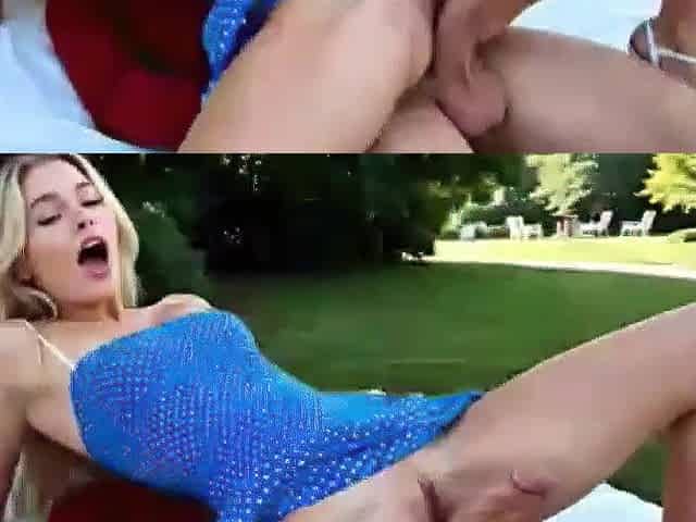 American angel showing her cunt (AI generated)