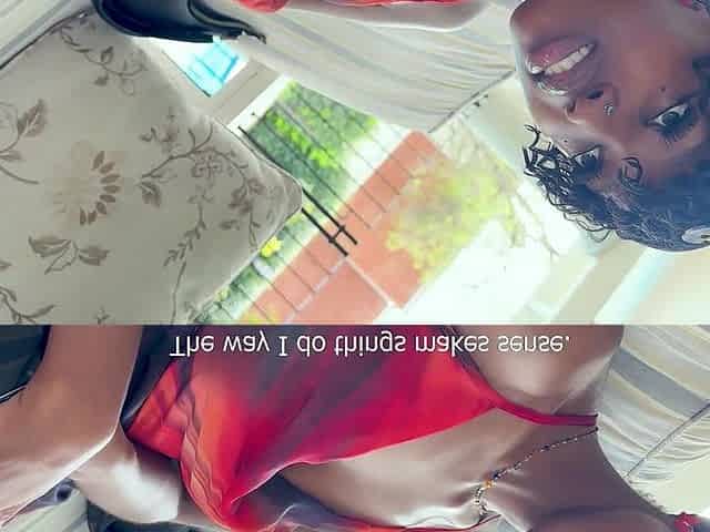 Her BF was blowing up her phone this 18YO EBONY