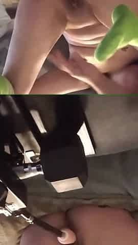 Machine Fucked Missionary While Giving Blowjob (260101a1.1) (1of2)