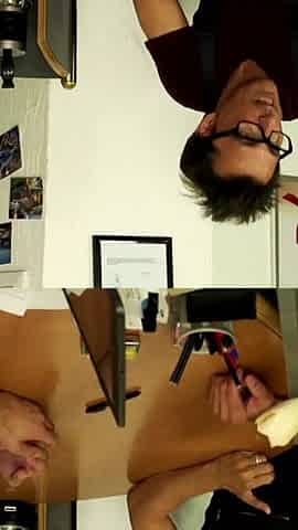 Sexy blonde MILF loves anal fuck on the desk