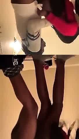 Nasty Tall Fucks His Girl Inside The Bathroom