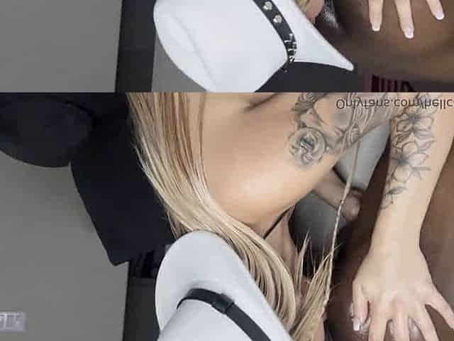 Blonde blowjob bbc